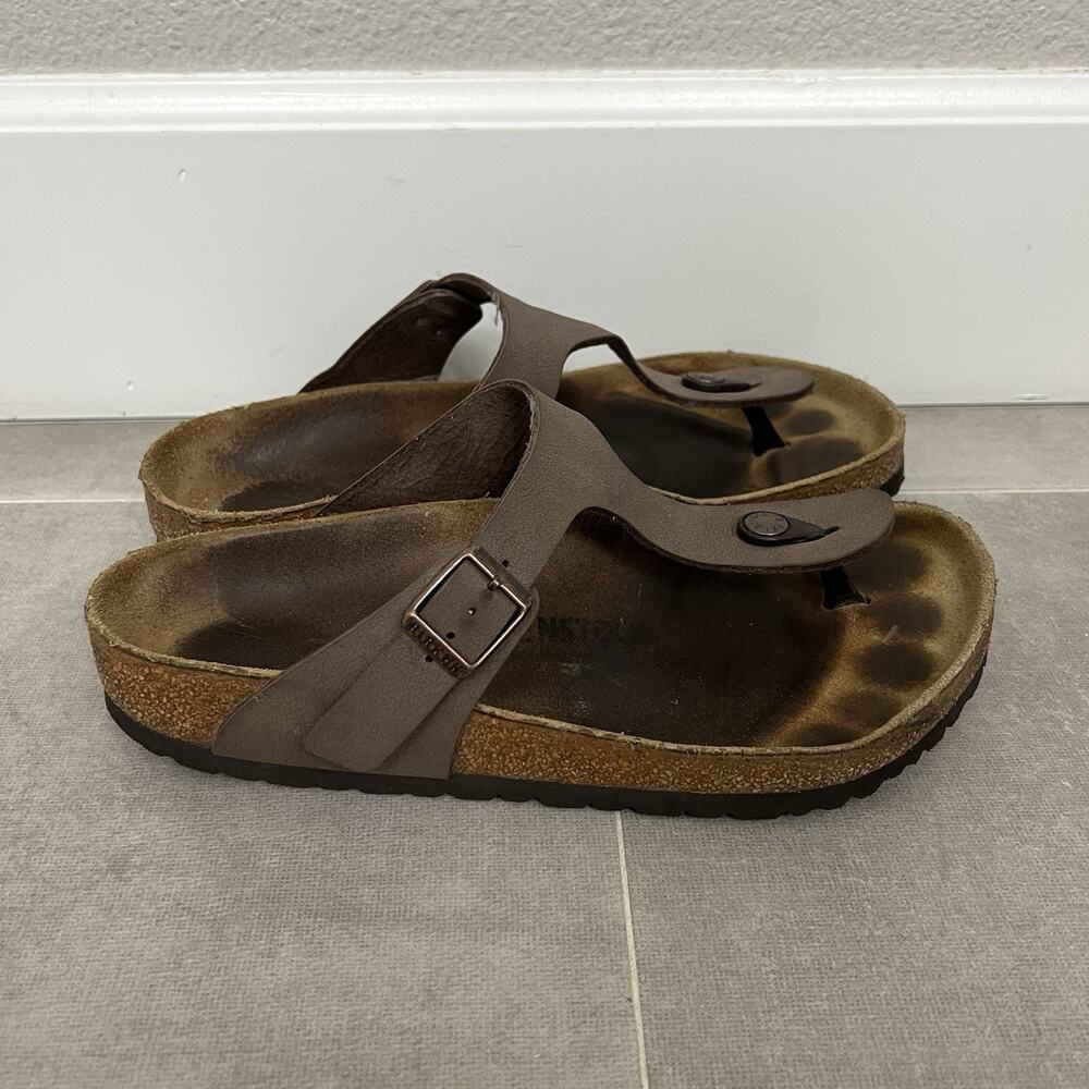 Birkenstock Gizeh Women’s 39 Mocha Brown T-Strap Thong Sandals Walking Shoes